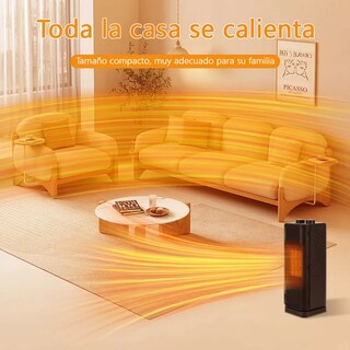 Foto 2 | Calefactor Eléctrico De Aire De Torre Cerámico Color Negro