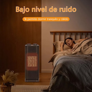 Foto 3 | Calefactor Eléctrico De Aire De Torre Cerámico Color Negro
