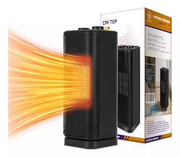 Foto 4 | Calefactor Eléctrico De Aire De Torre Cerámico Color Negro