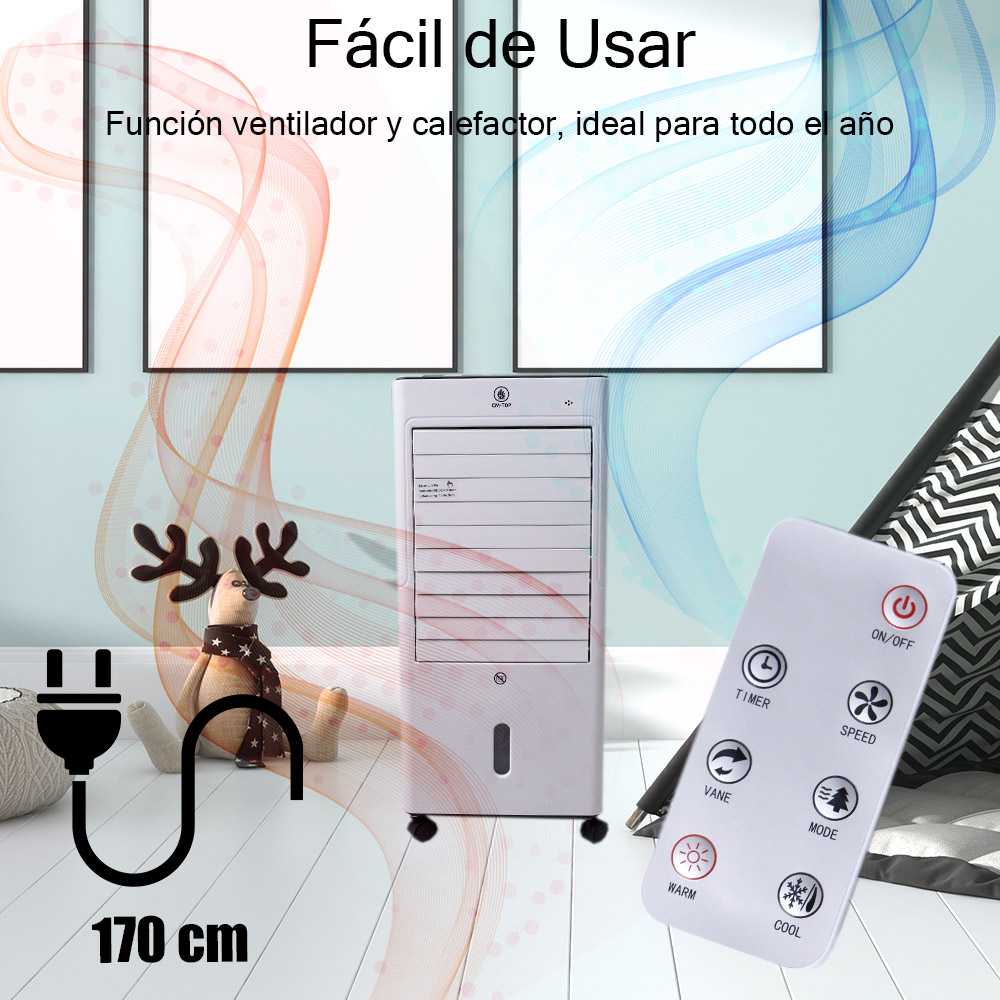 Foto 4 pulgar | Calefactor y Enfriador Aire Multifuncional con Control Remoto