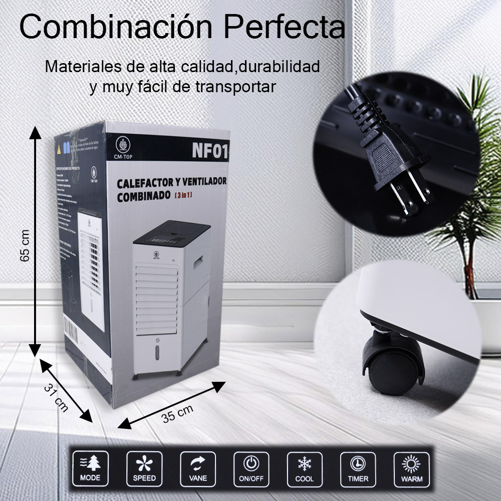 Foto 5 pulgar | Calefactor y Enfriador Aire Multifuncional con Control Remoto
