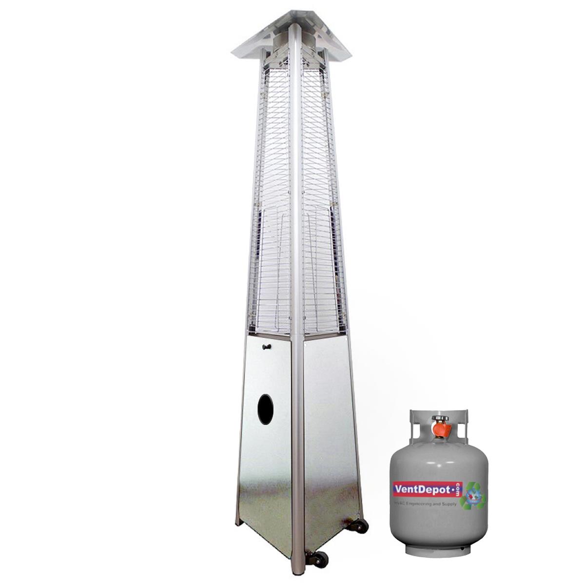 Calentador de Obelisco VentDepot Mxowm-002 Acero Inoxidable