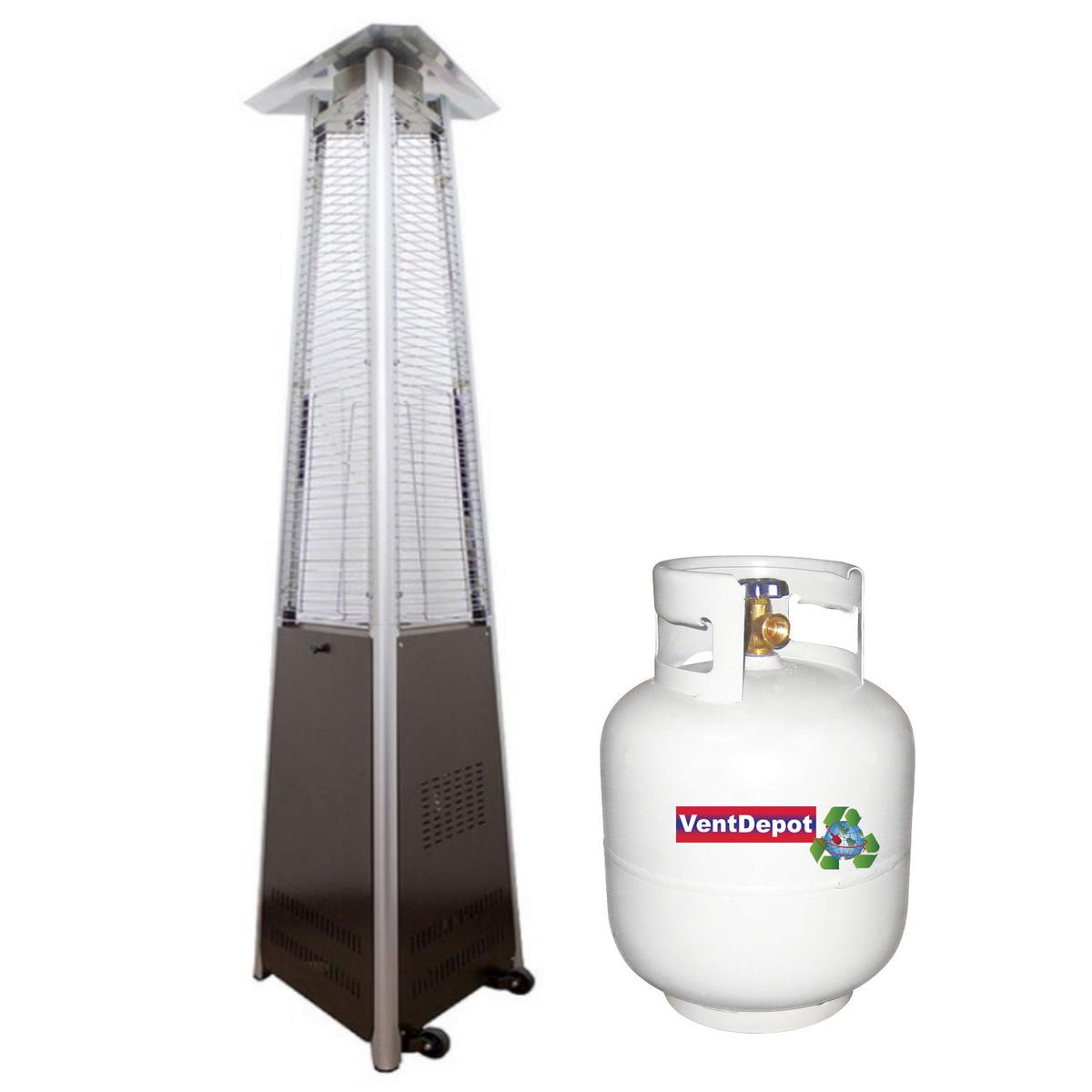 Calentador de Jardín  Ventdepot Mxhrh-002 Acero Inoxidable