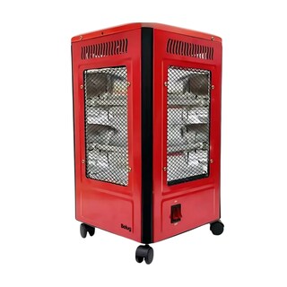 Foto 1 | Calentador 4 Lados Good Home De Cuarzo 2000w Con Ruedas Rojo Belug