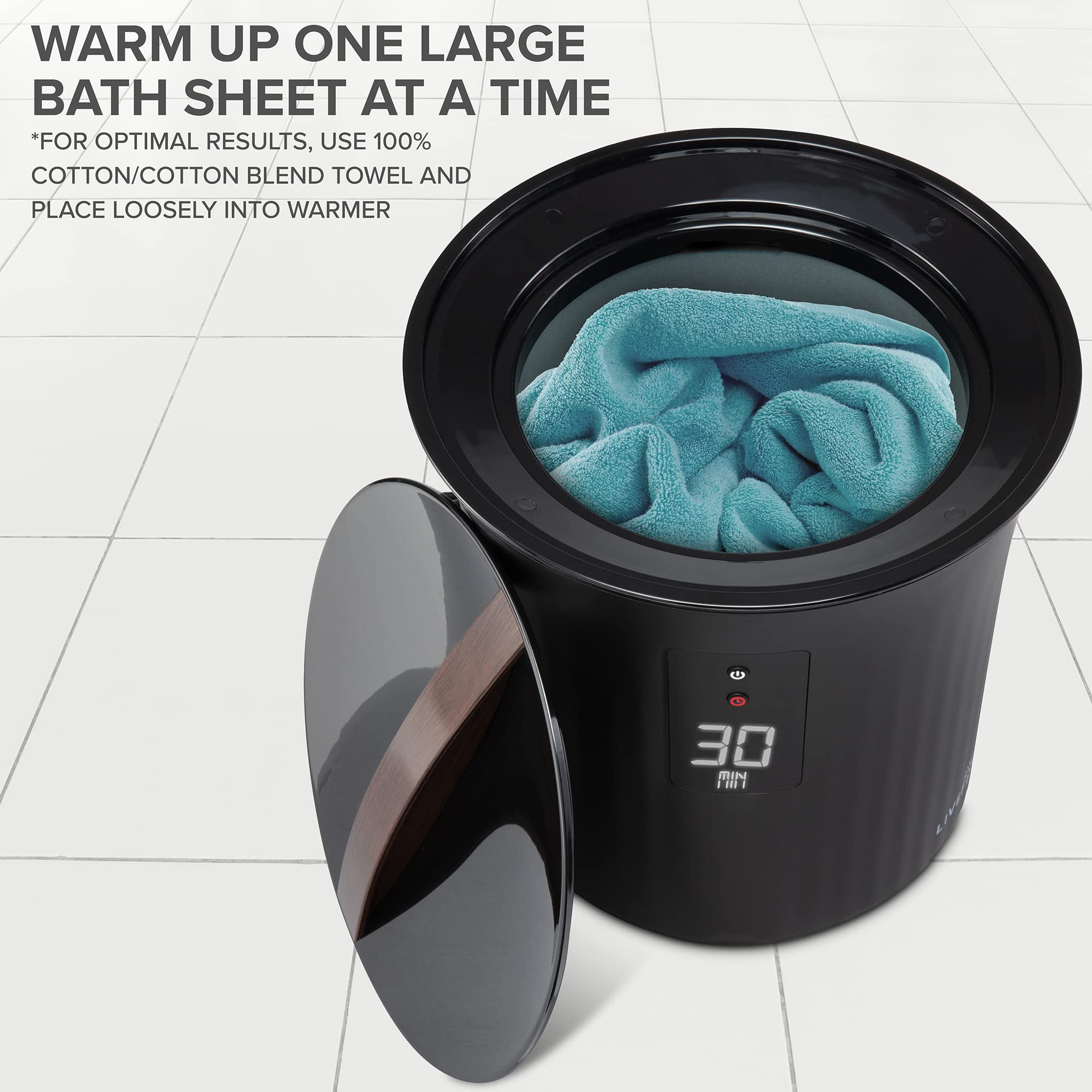 Foto 4 pulgar | Towel Warmer Live Fine Bucket Style Con Toalla Led De 40 X 70 Cm - Venta Internacional.
