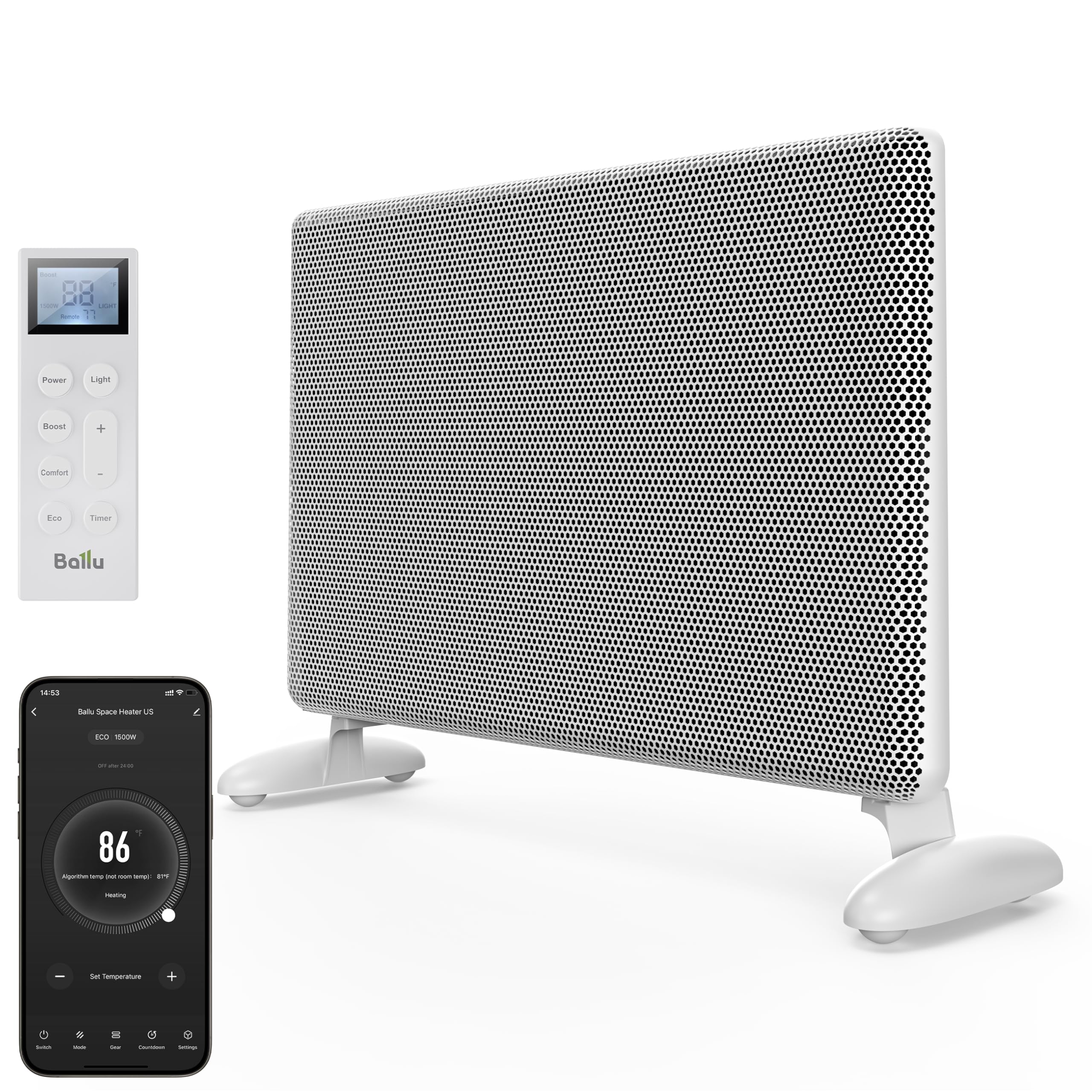 Foto 1 | Calentador Infrarrojo Ballu Mica 1500w Para Habitación Grande - Venta Internacional.
