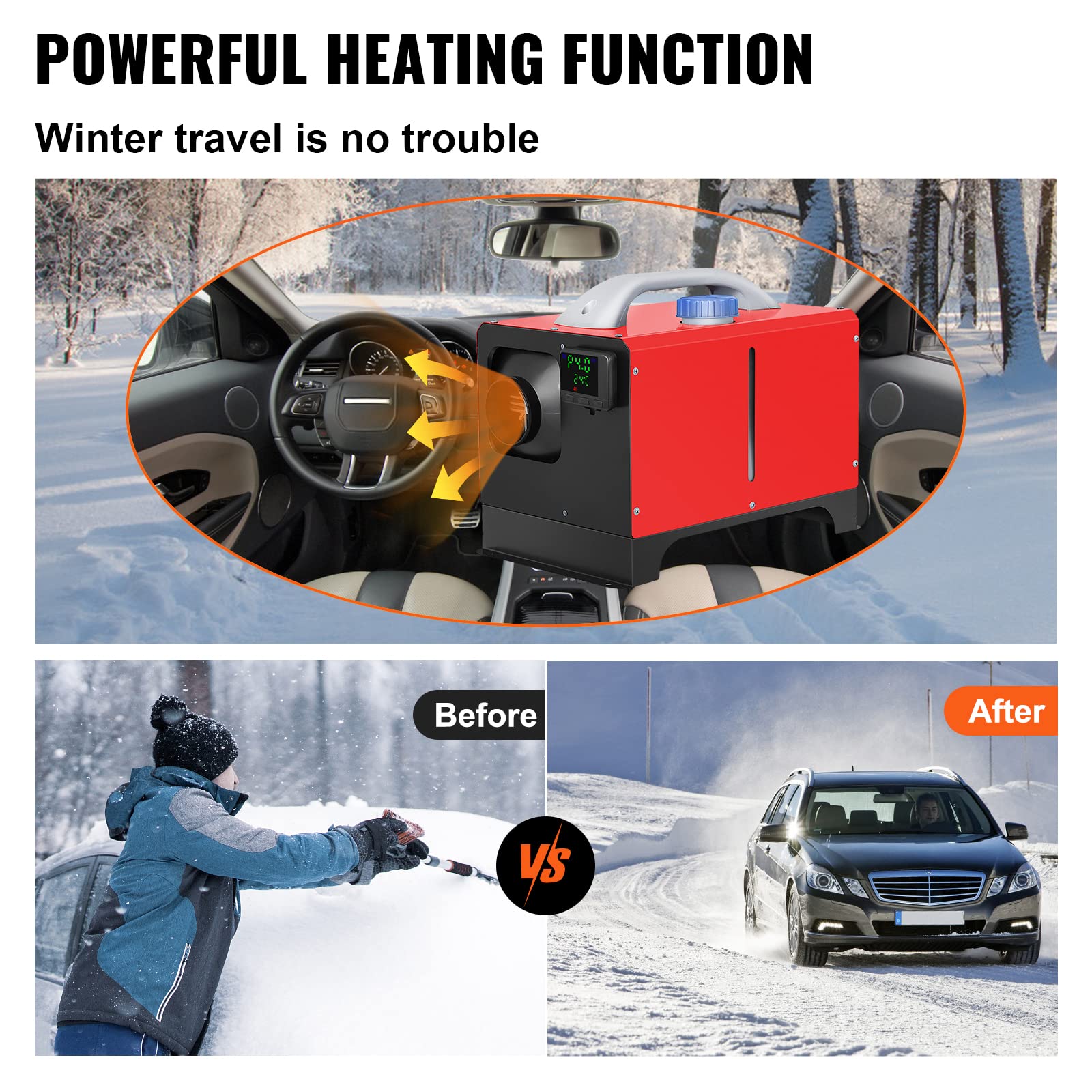Foto 4 pulgar | Calentador de Aire Diesel Vevor 8kw 12v con Lcd y Control Remoto - Venta Internacional