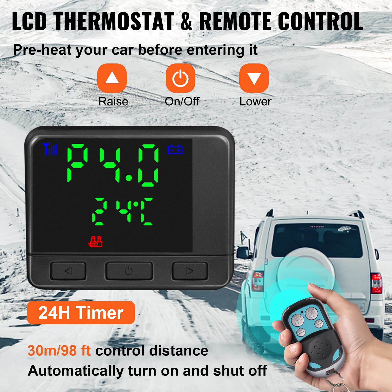 Foto 6 pulgar | Calentador de Aire Diesel Vevor 8kw 12v con Lcd y Control Remoto - Venta Internacional