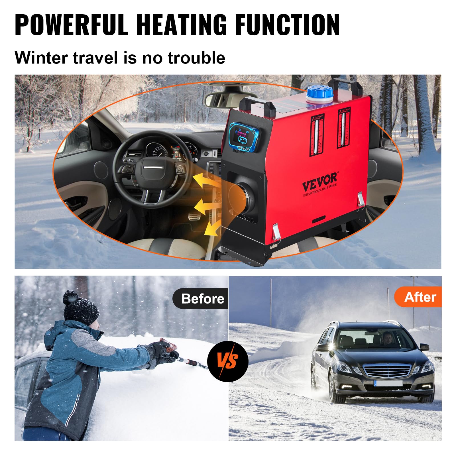 Foto 4 pulgar | Calentador de Aire Diesel Vevor 8kw 12v con Control Remoto para Vehículo - Venta Internacional