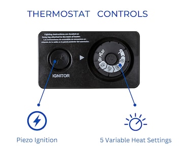Foto 4 | Calentador Infrarrojo De Gas Propano Sin Ventilación Procom Ml250tpa-b - Venta Internacional.