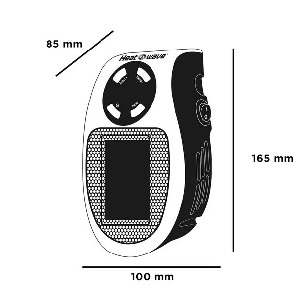 Foto 4 pulgar | Calefactor Ceramico 500w C/remoto Heatwave