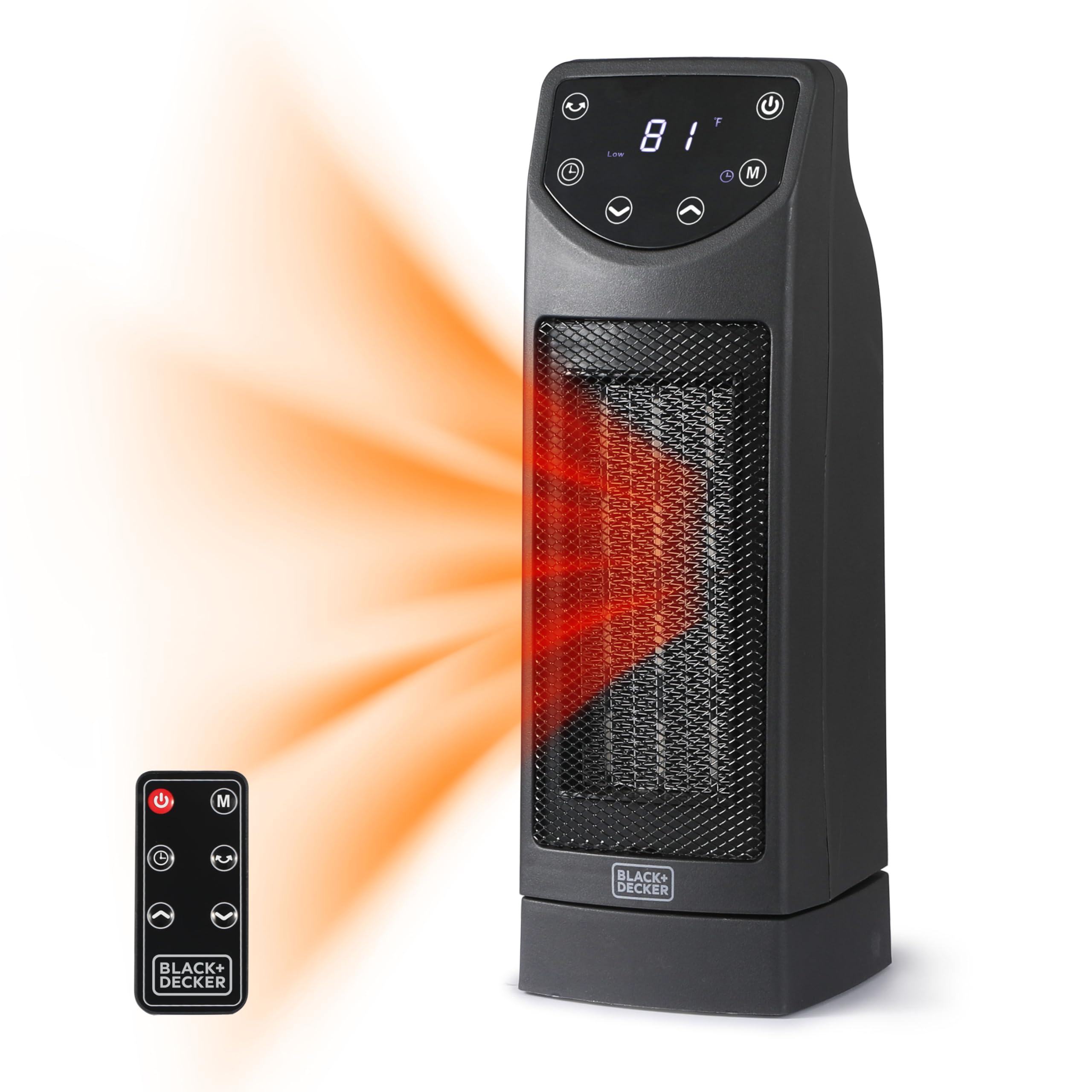 Foto 2 pulgar | Calentador Cerámico De Sobremesa Black+decker Oscilante Con Mando A Distancia - Venta Internacional.