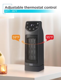 Foto 5 | Calentador Cerámico De Sobremesa Black+decker Oscilante Con Mando A Distancia - Venta Internacional.