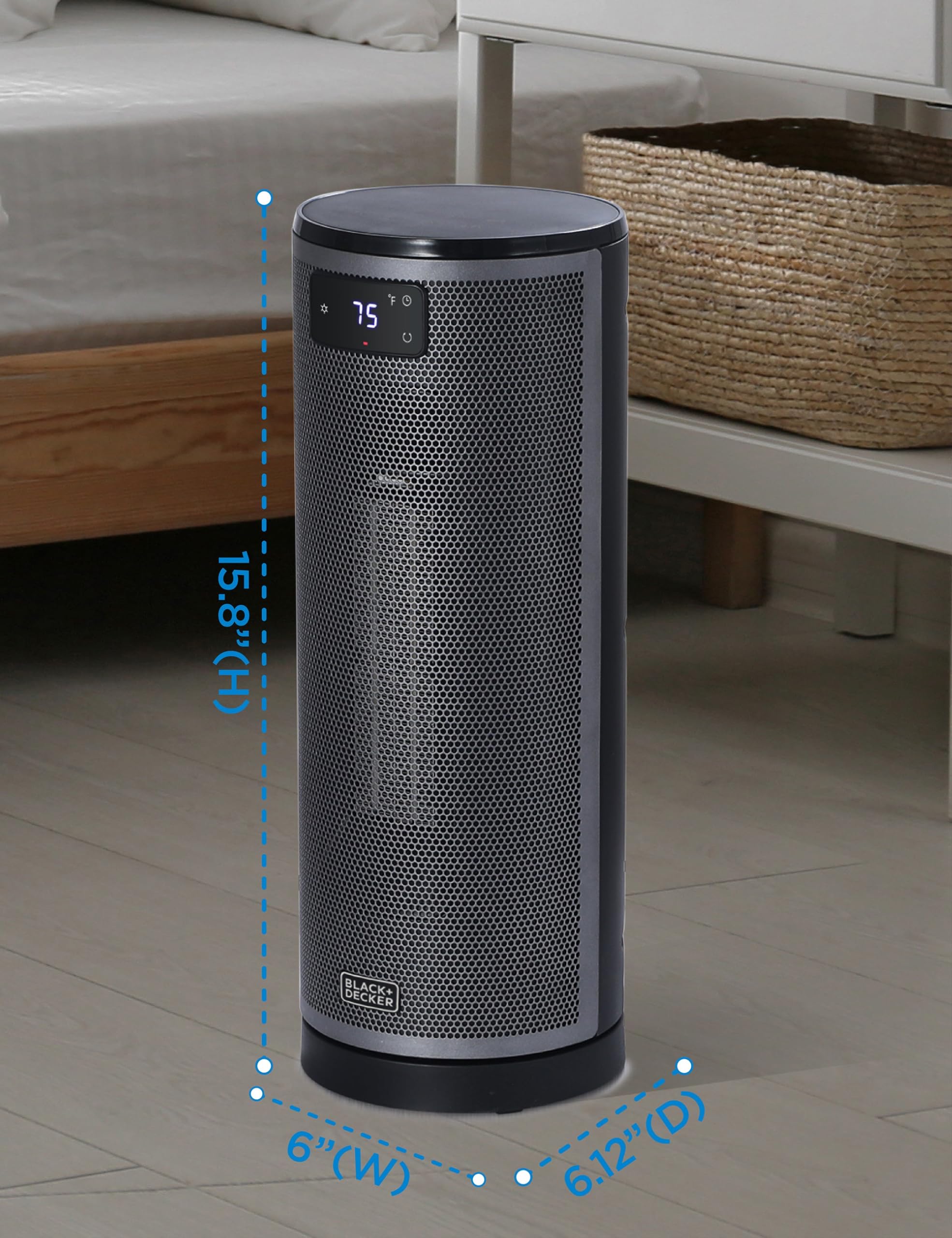 Foto 8 pulgar | Torre Oscilante Cerámica Space Heater Black+decker Bhtc209 - Venta Internacional.