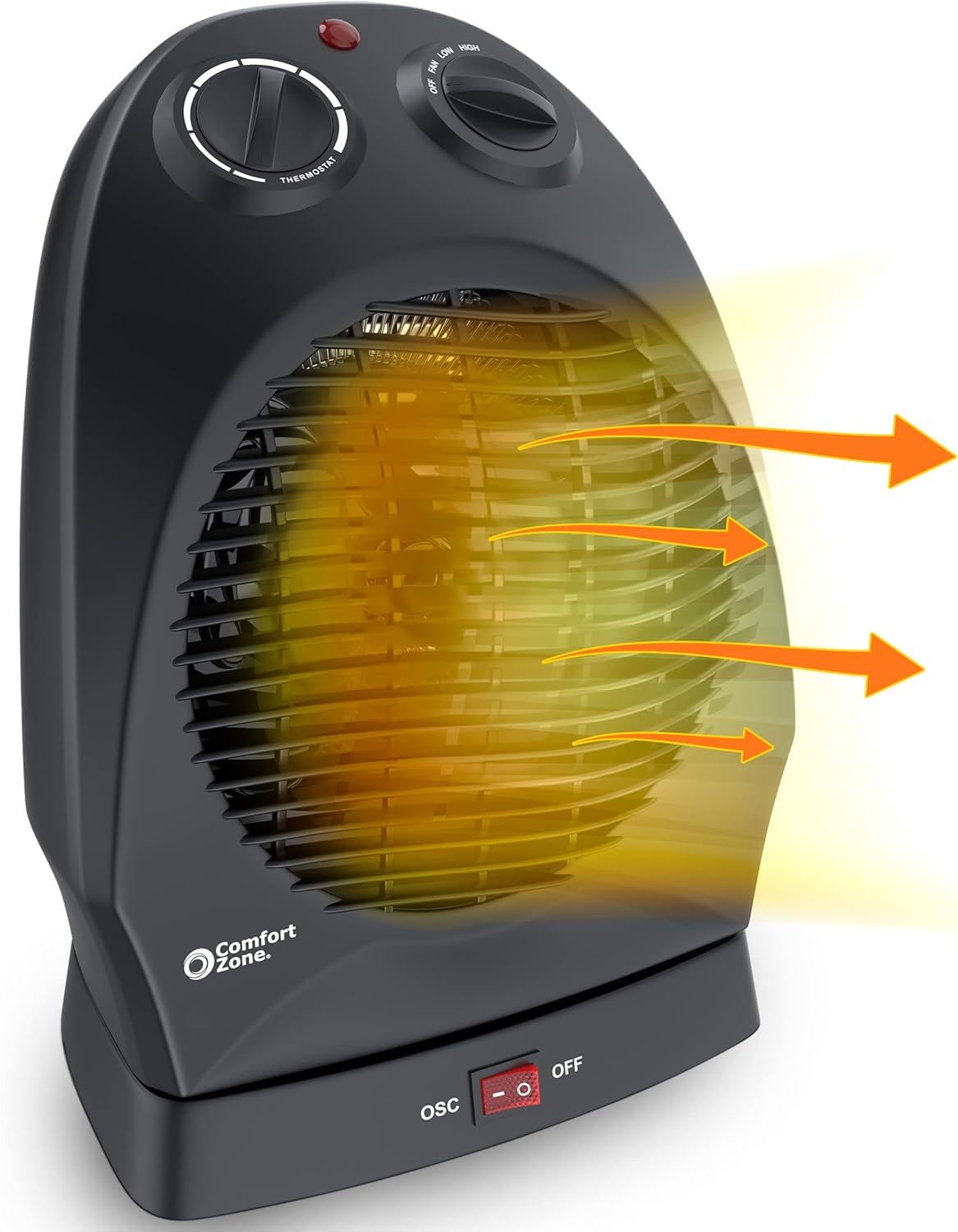 Foto 2 pulgar | Calentador Space Zone Oscilante Comfort Zone De 1500 W Cz50bk - Venta Internacional.