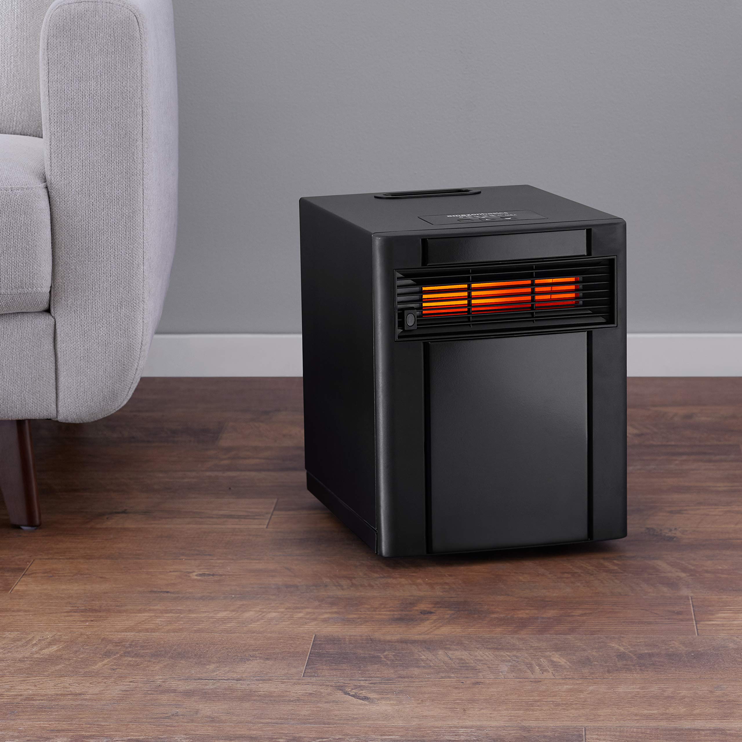 Foto 2 | Calentador Portátil Amazon Basics De 1500 W Con Mando A Distancia - Venta Internacional.