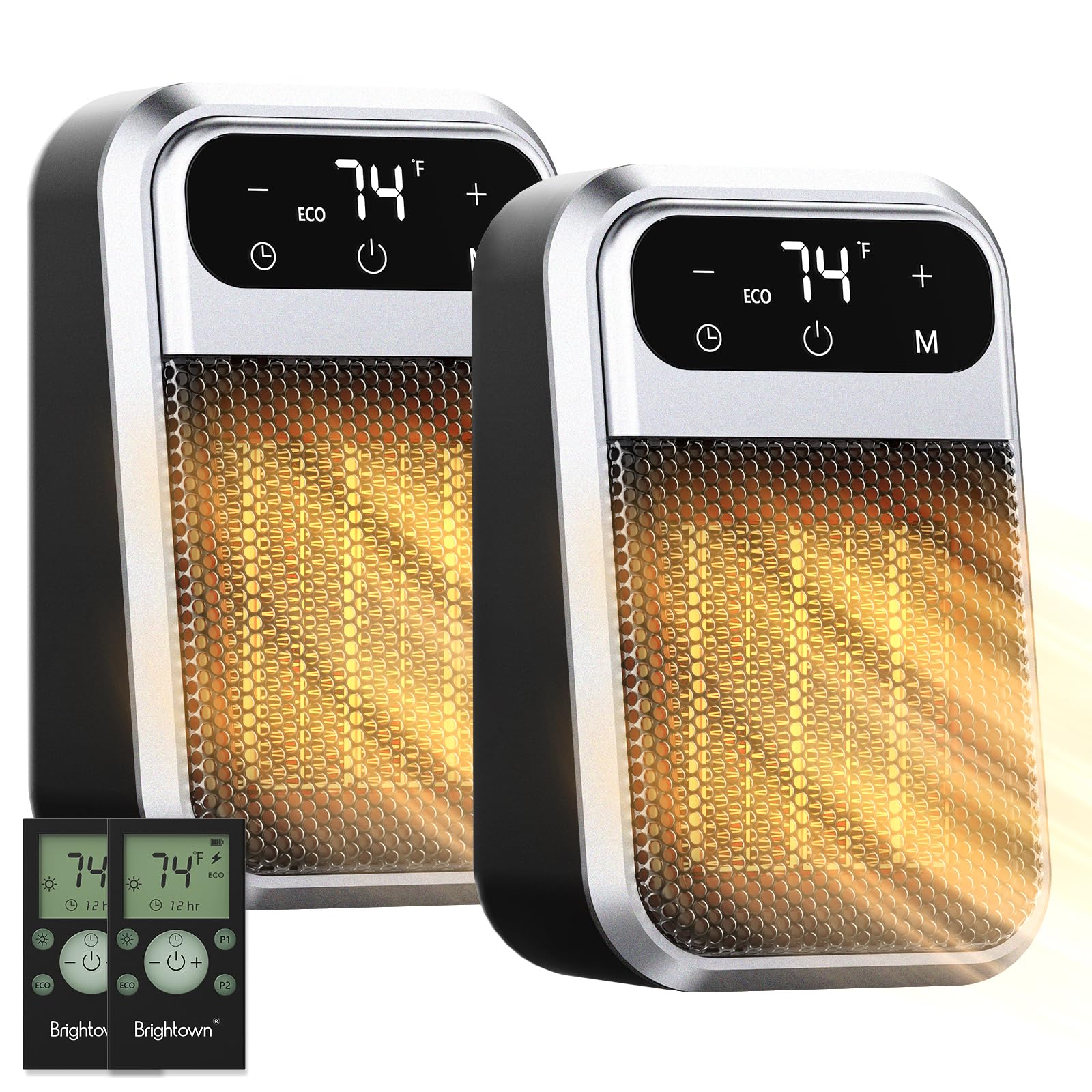 Foto 2 pulgar | Calefactor Eléctrico Brightown 800 W 2 Piezas - Venta Internacional