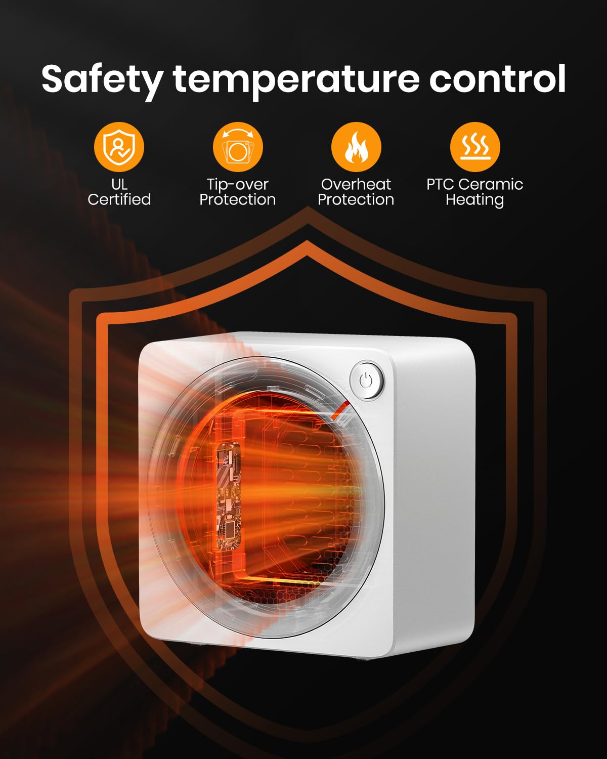 Foto 7 pulgar | Minicalefactor Eléctrico Gaiatop Cerámica PTC 500 W - Venta Internacional