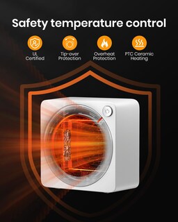 Foto 6 | Minicalefactor Eléctrico Gaiatop Cerámica PTC 500 W - Venta Internacional