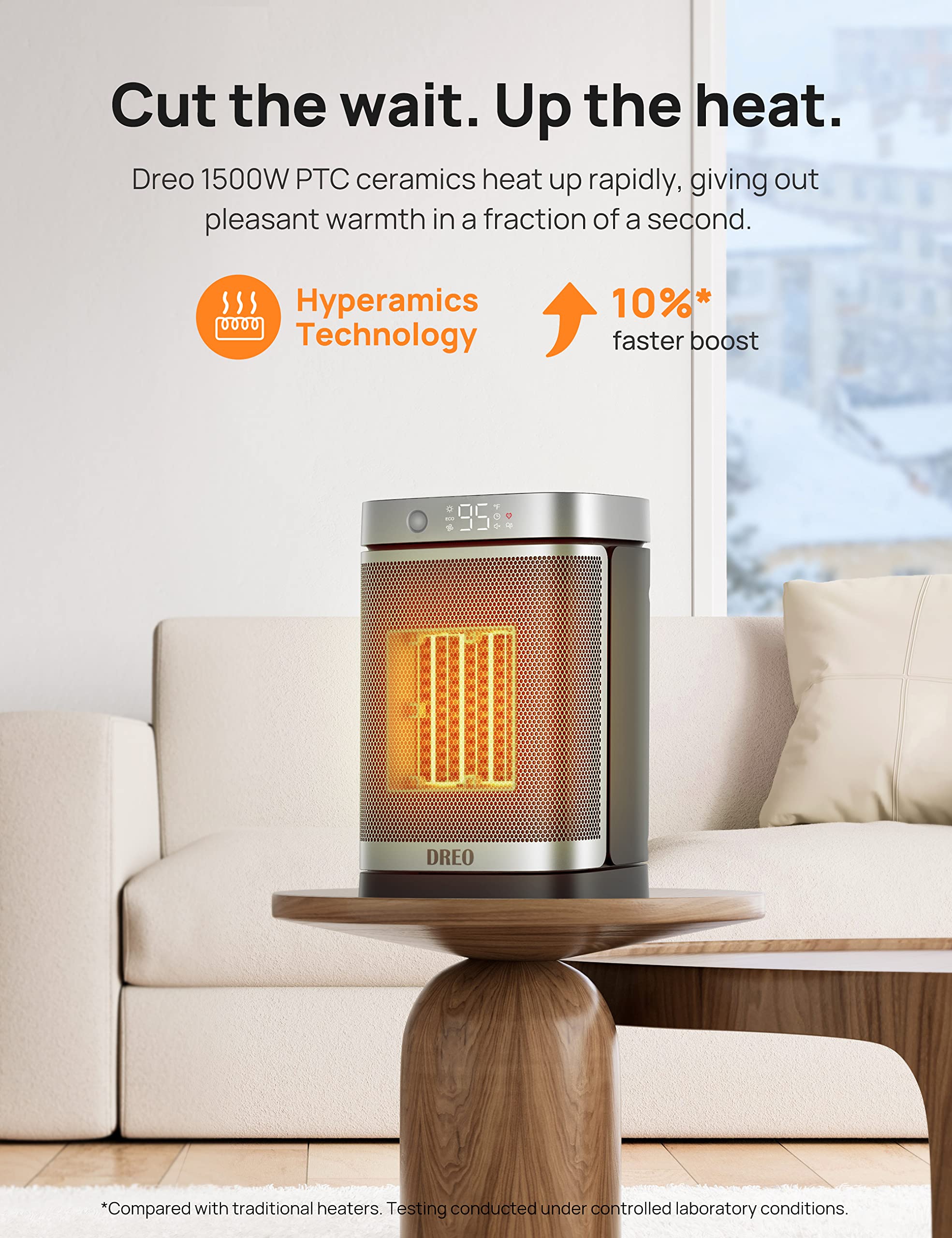 Foto 4 | Sensor De Movimiento Space Heater Dreo De 1500 W Con Mando A Distancia - Venta Internacional.