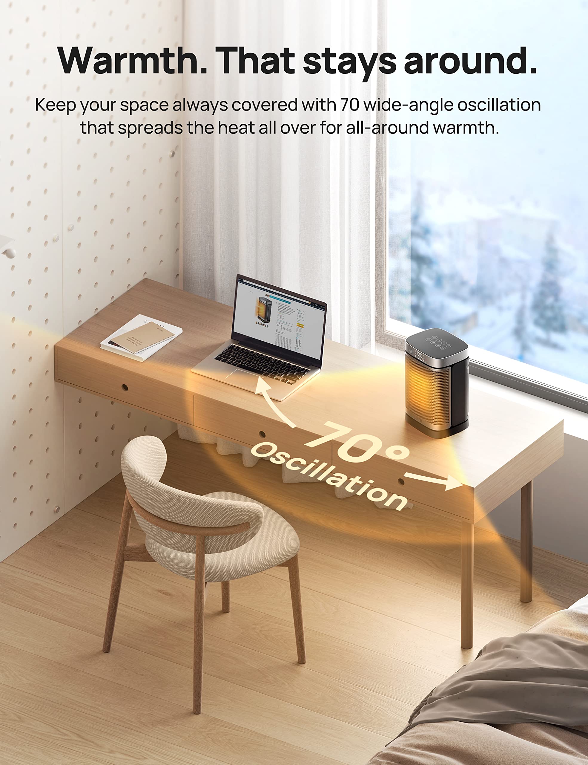 Foto 6 | Sensor De Movimiento Space Heater Dreo De 1500 W Con Mando A Distancia - Venta Internacional.