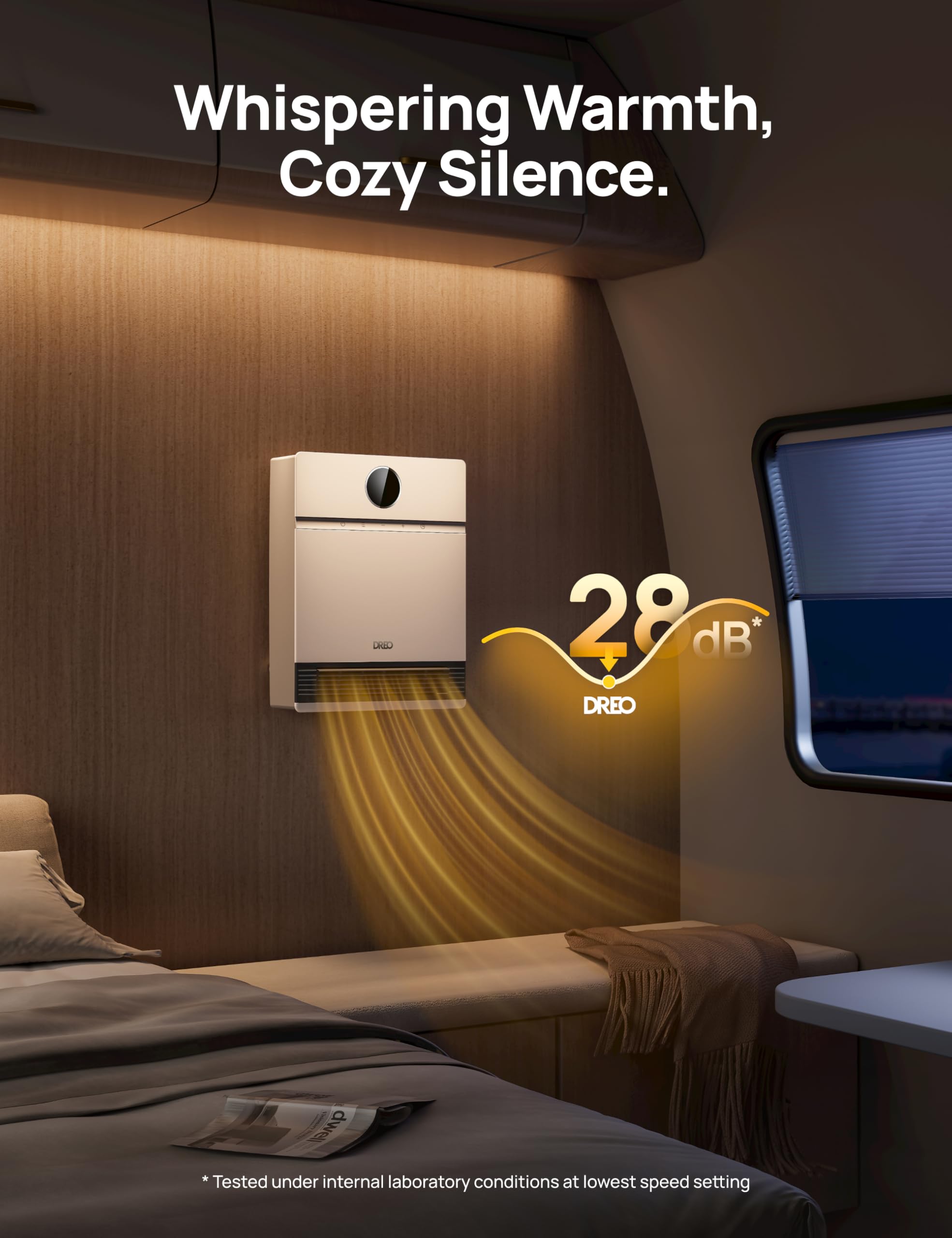 Foto 7 pulgar | Calentador De Pared Dreo Smart Ip24 Eléctrico Ptc Con Oscilación De 30° - Venta Internacional.