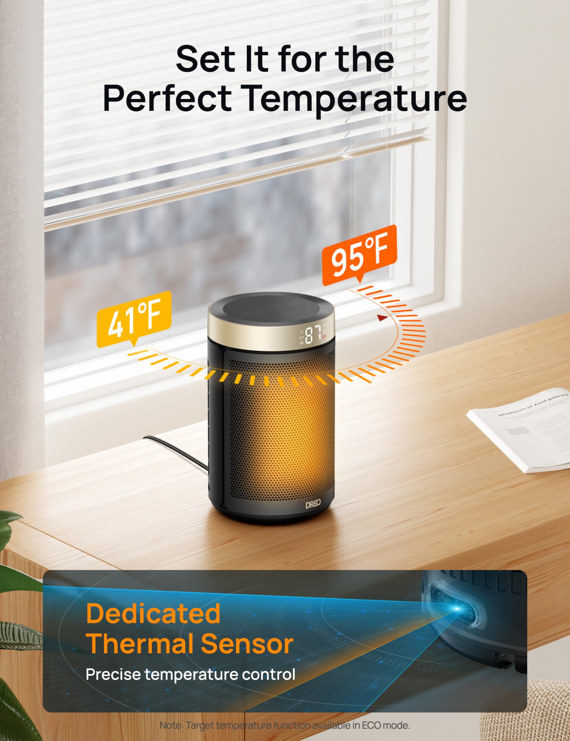 Foto 5 | Calentador Portátil Eléctrico Dreo Con Termostato De 1500 W - Venta Internacional.