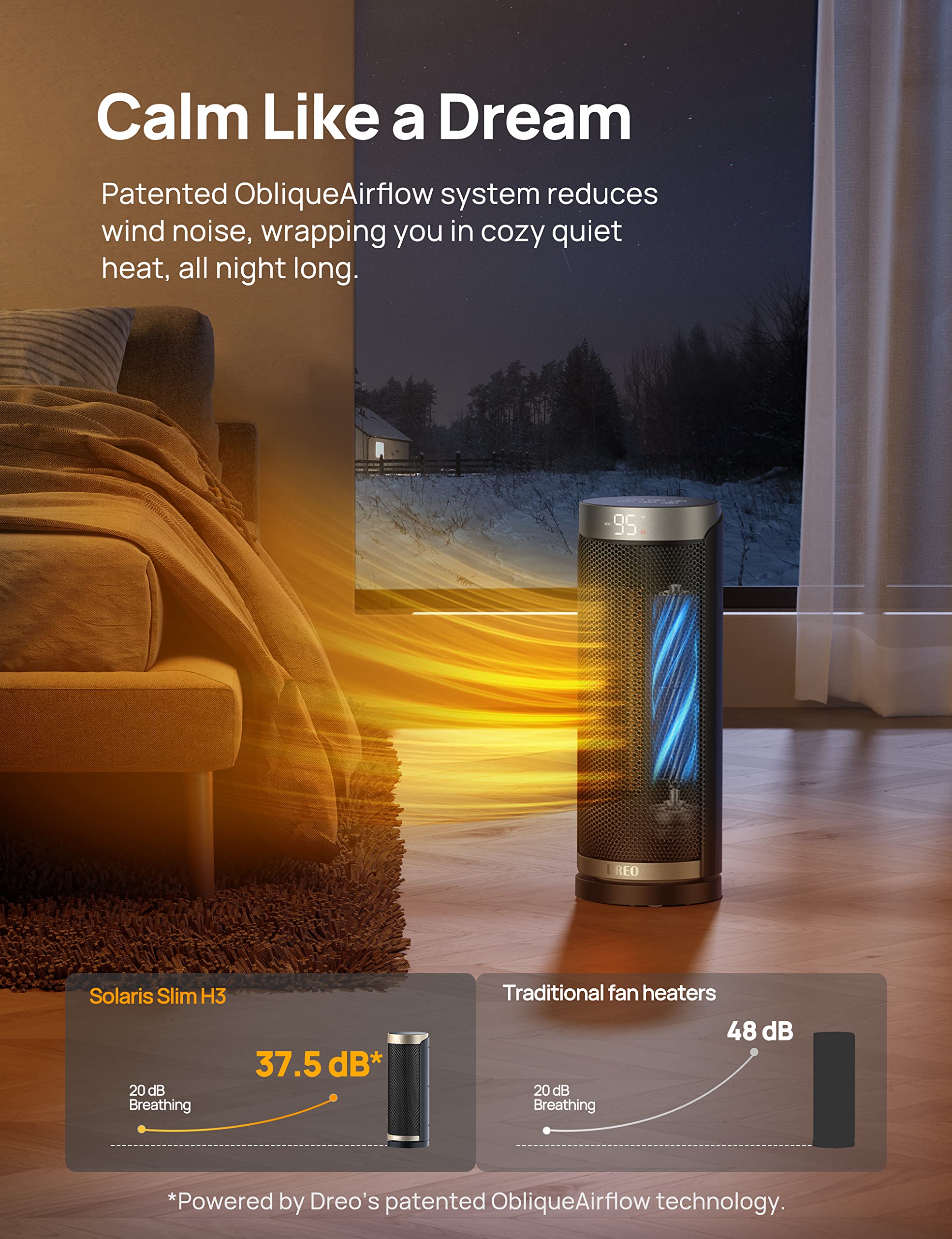 Foto 7 pulgar | Space Heater Dreo Para Uso En Interiores, 1500 W, 16 Pulgadas, Con Mando A Distancia - Venta Internacional.