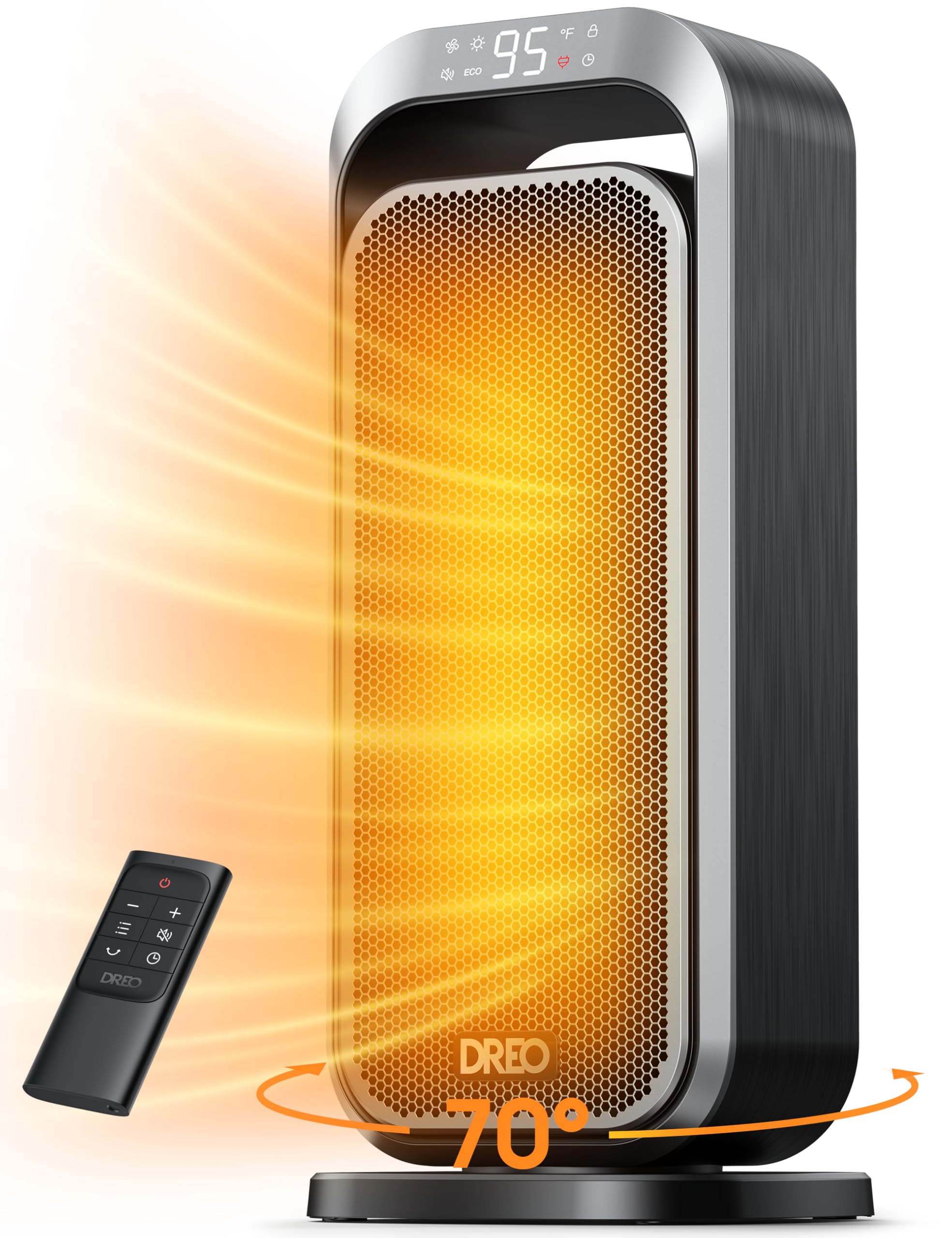 Foto 2 pulgar | Calentador Eléctrico Dreo Quiet De 1500 W Con Oscilación Remota De 70° - Venta Internacional.