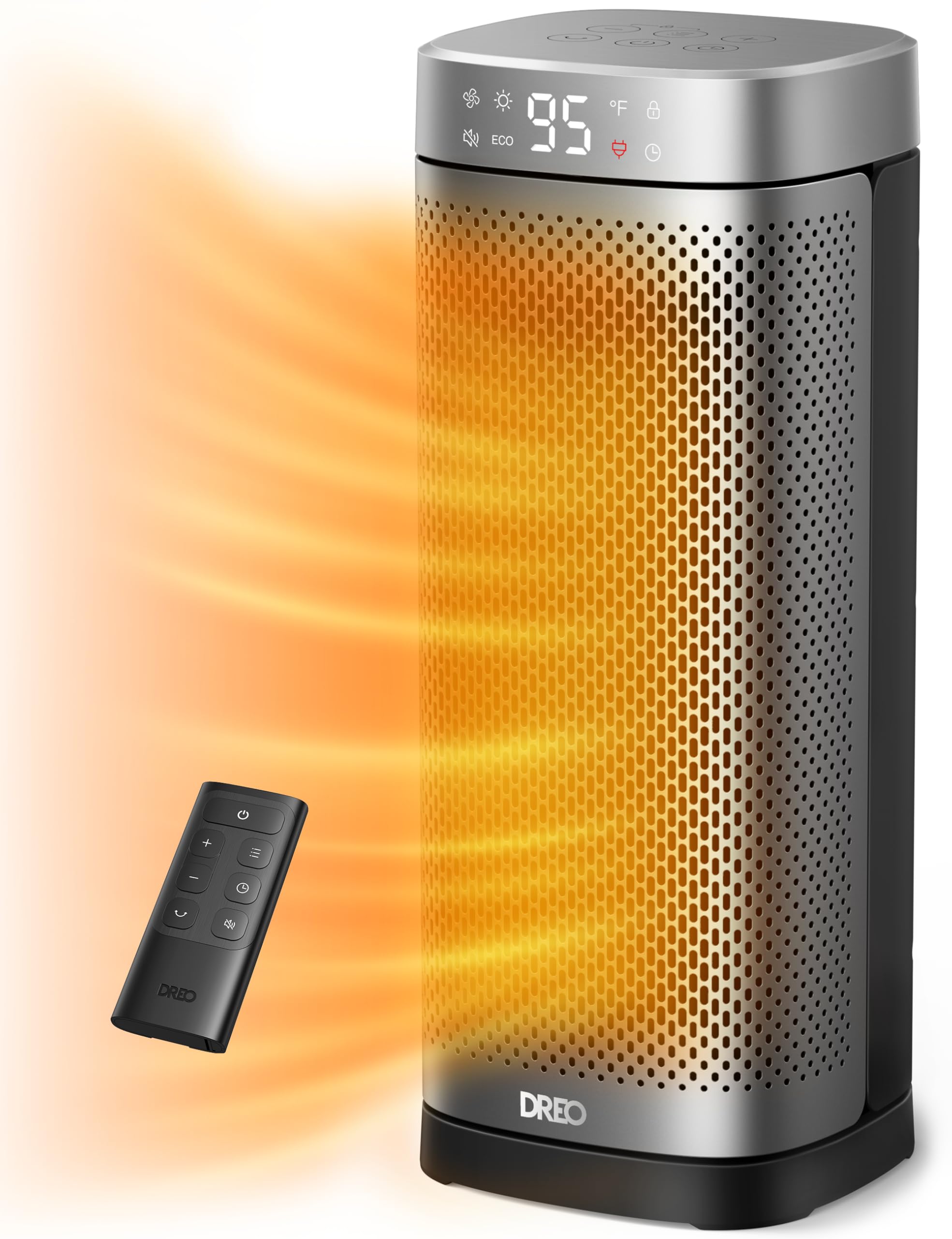 Space Heater Dreo Portátil De 16 Pulgadas Con Control Remoto Ptc De Cerámica De 1500 W - Venta Internacional.