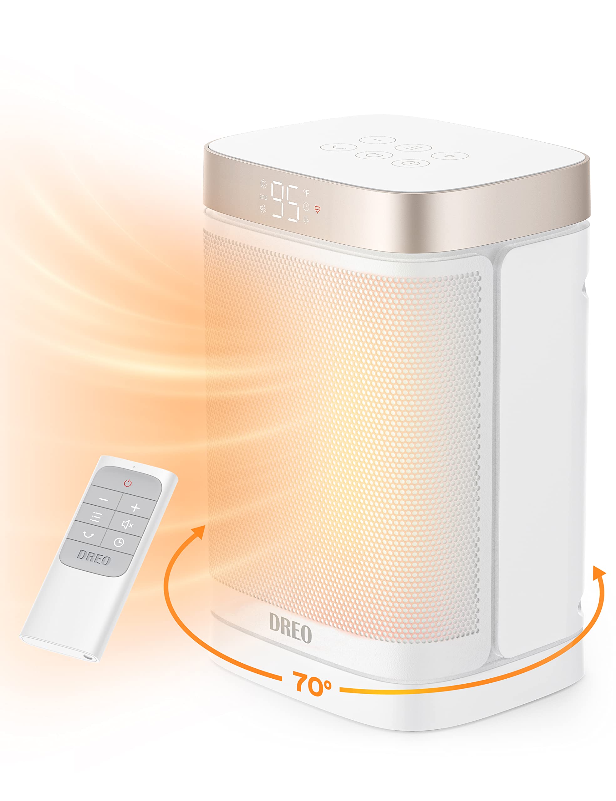 Foto 2 pulgar | Calentador Space Heater Dreo Atom One De Cerámica Ptc De 1500 W Con Mando A Distancia - Venta Internacional.