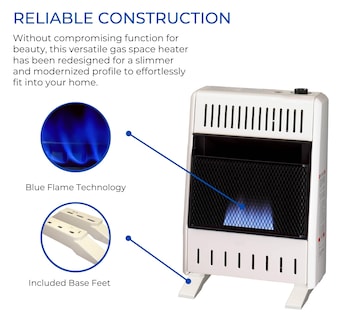 Foto 2 | Calentador Espacial De Gas Propano Sin Ventilación Blue Flame De 10000 Btu - Venta Internacional.