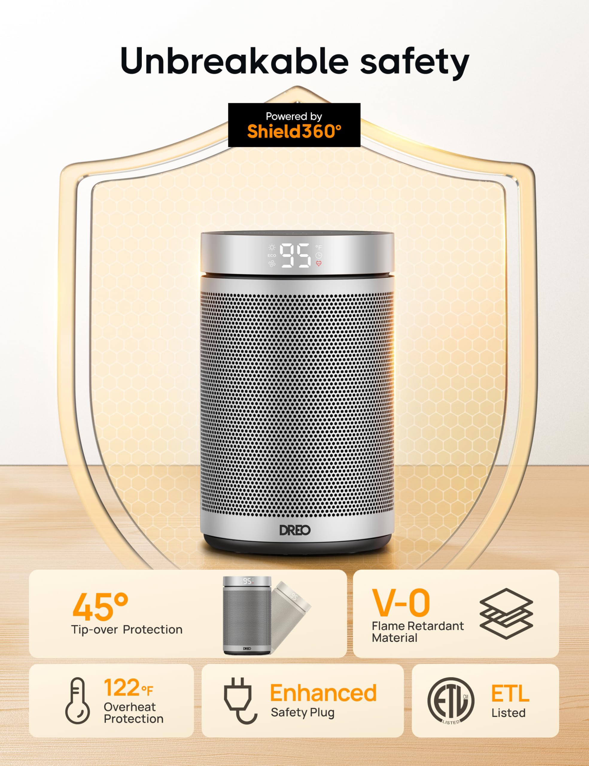 Foto 6 pulgar | Calefactor Portátil Dreo 1500 W-Venta Internacional