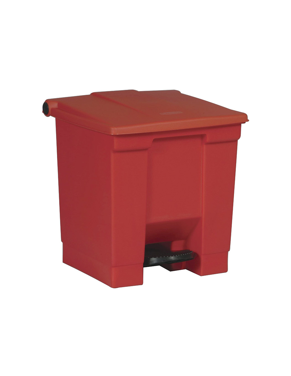 Foto 2 pulgar | Contenedor de Basura de Pedal 8 Gal Rubbermaid color Rojo