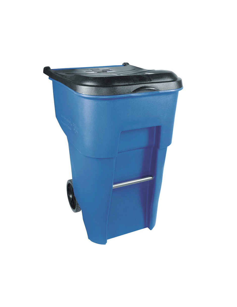 Bote de Basura con Ruedas Rubbermaid color Azul