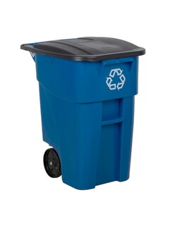 Foto 1 | Contenedor Bruterolout Rubbermaid Logo Reciclaje,s/tapa color Azul