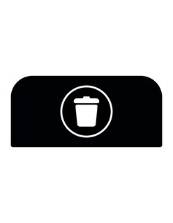 Foto 1 | Etiqueta para Contenedor Rubbermaid 1961572 color Negro Configure