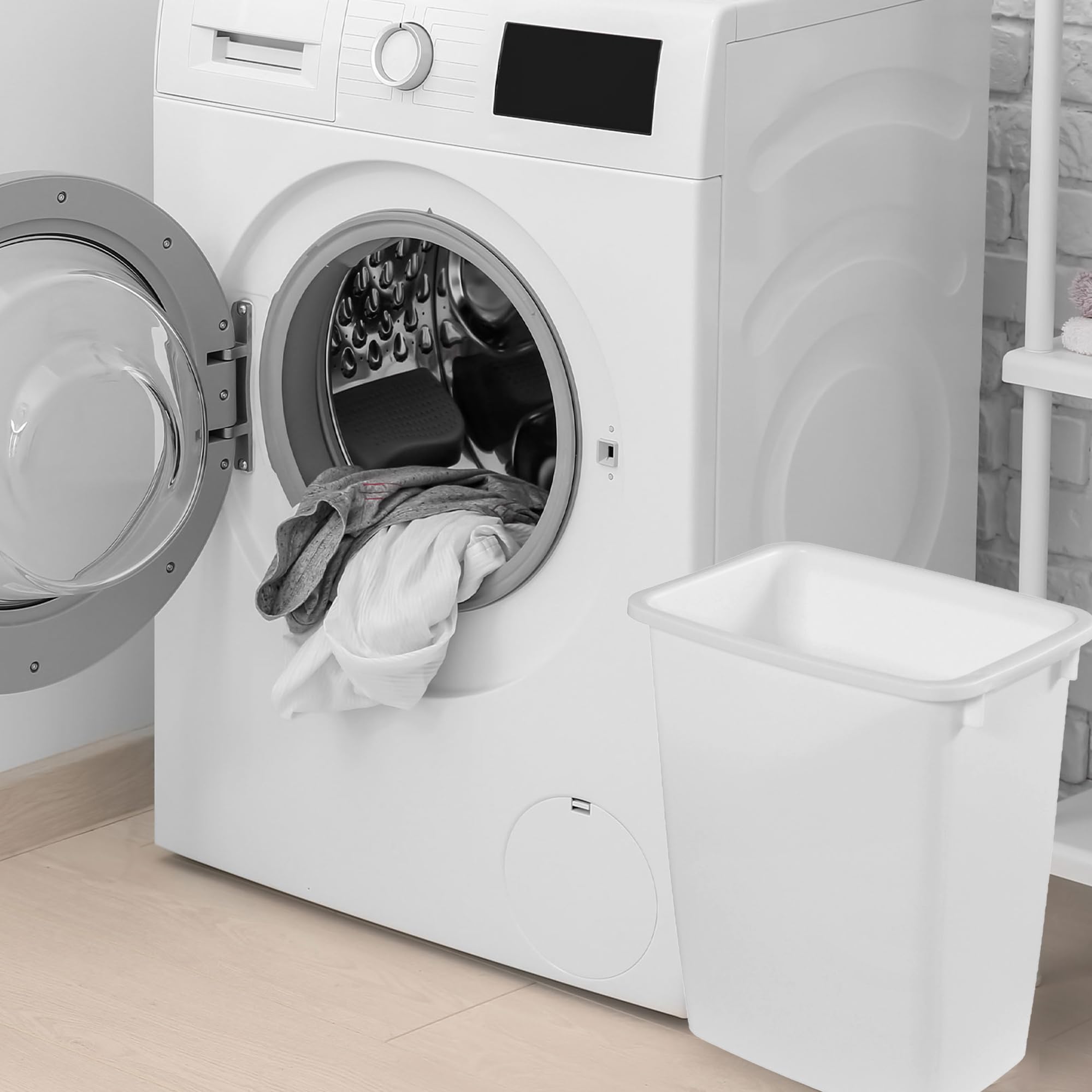 Foto 5 pulgar | Papelera Rubbermaid Fg280500wht 20l Blanca - Venta Internacional.