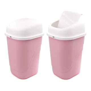 Foto 1 | Cesto de Basura 2 Piezas Rosa