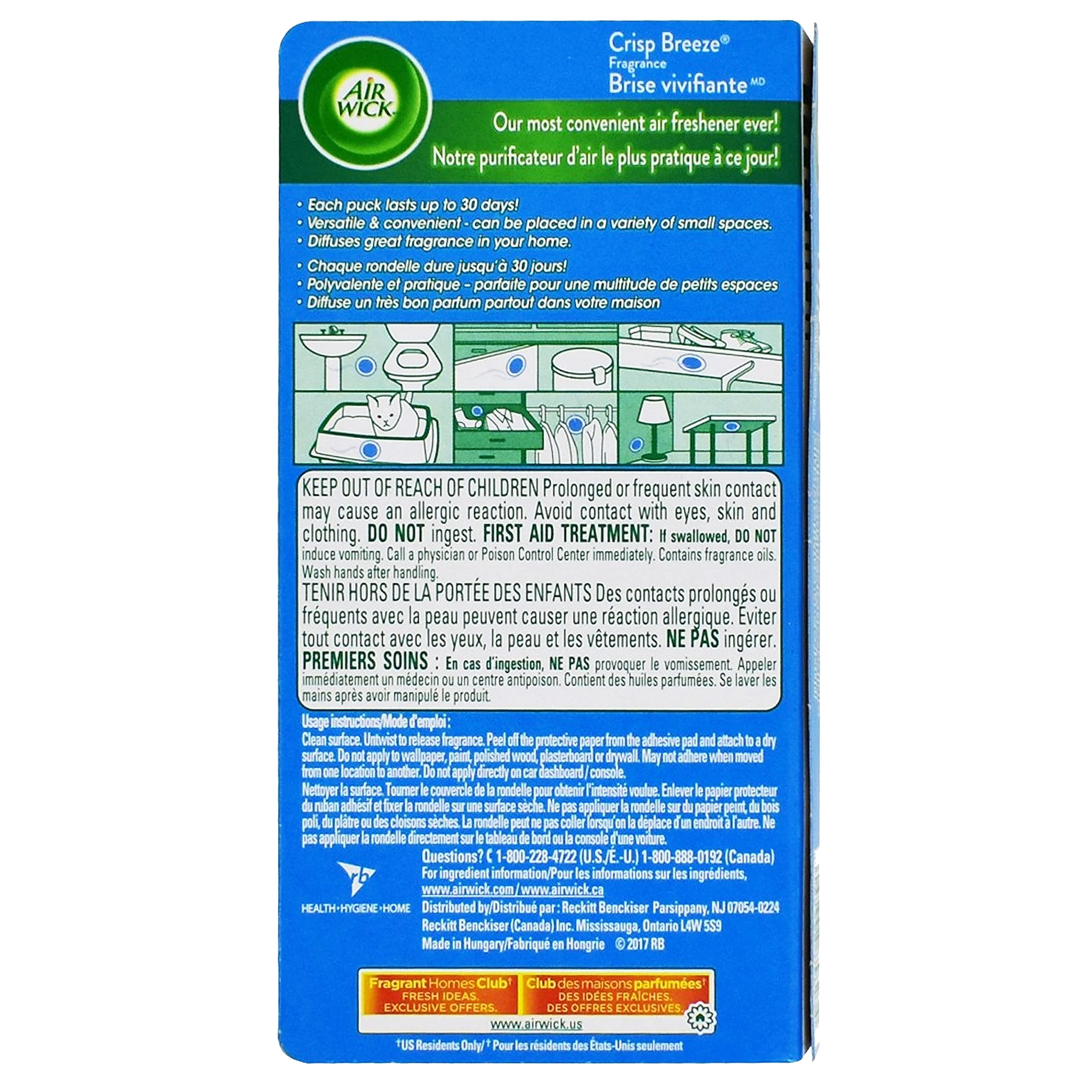 Foto 5 pulgar | Ambientador Air Wick Stick Ups Crisp Breeze, 2 Unidades X 12 - Venta Internacional.