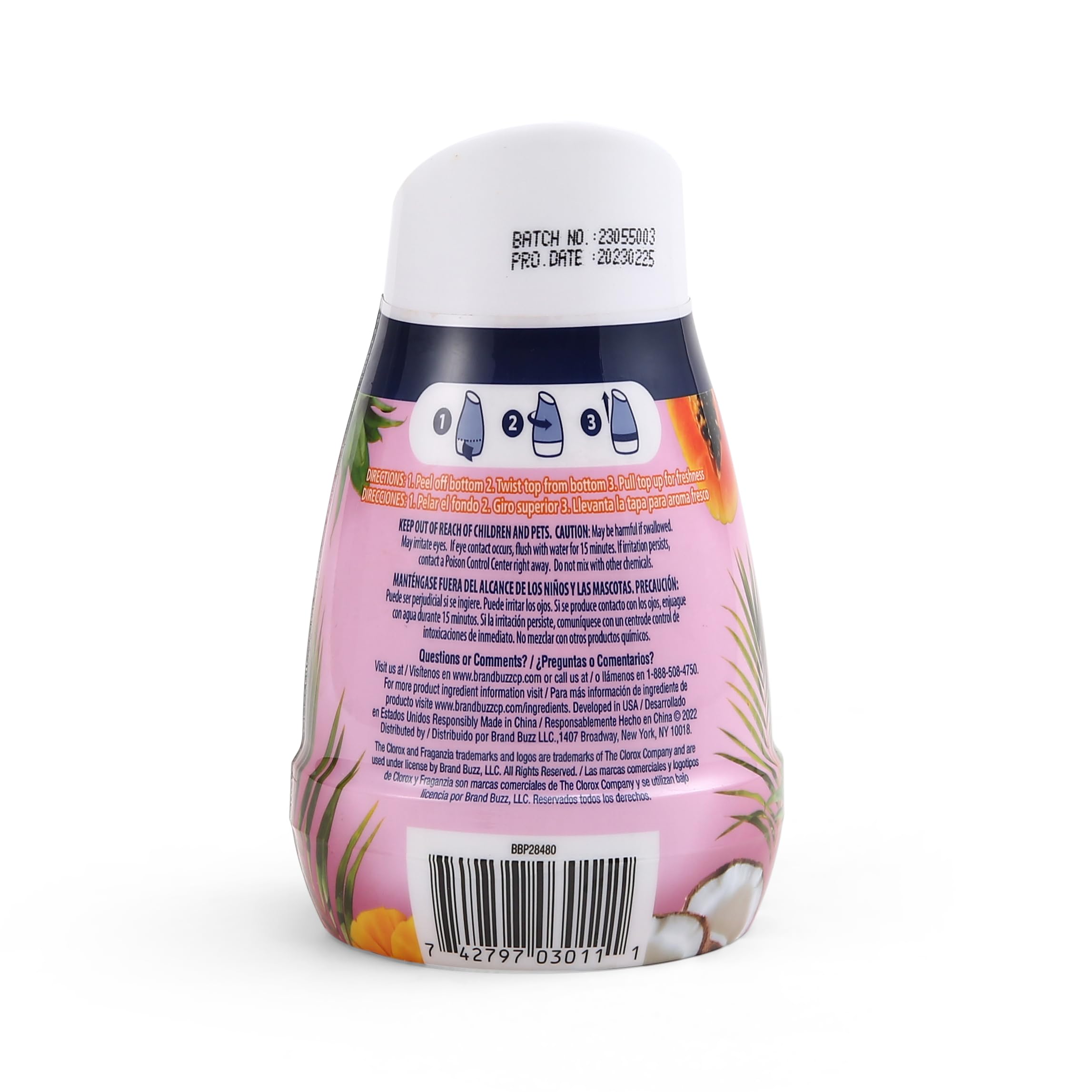 Foto 3 | Ambientador en Gel Clorox Fraganzia Hawaiian Escape 180 ml 12 Piezas - Venta Internacional