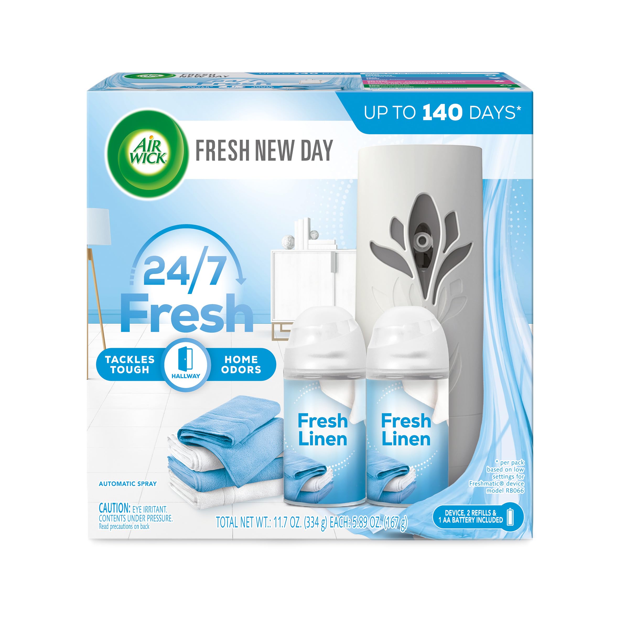 Foto 1 | Ambientador Air Wick Automatic Spray Fresh Linen 70 Ml - Venta Internacional