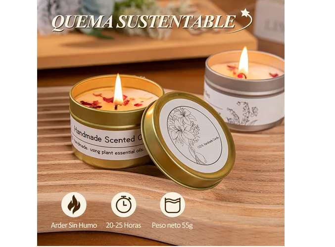 Foto 3 pulgar | Juego Xtellar De Velas Aromáticas De Cera De Soja De 4 Pieza