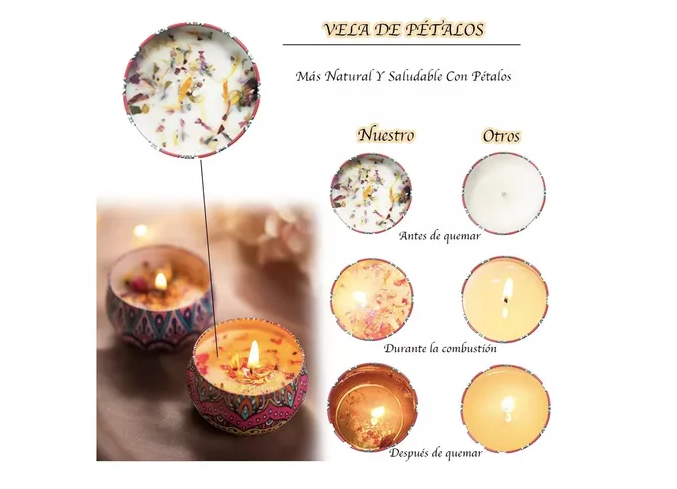 Foto 4 | Velas Aromáticas 12 Piezas