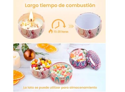 Foto 5 | Velas Aromáticas 12 Piezas