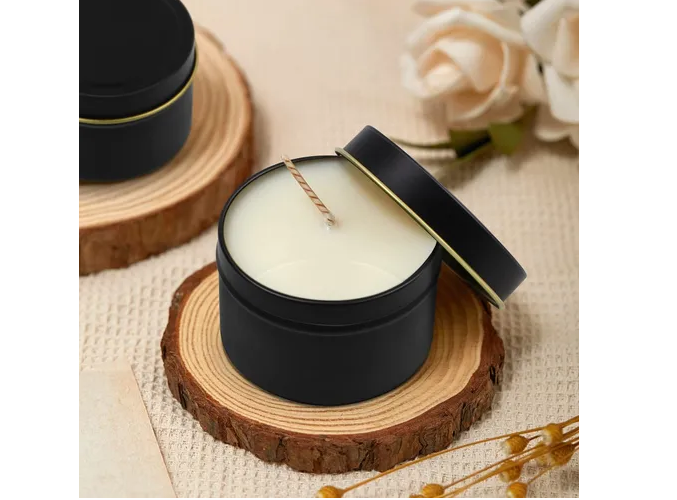 Foto 5 | 24pcs Xtellar  Tarros Para Velas 4oz Tarros Negros Para Hacer Velas