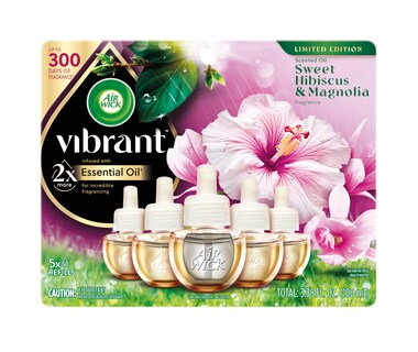 Foto 1 | Recambio De Aceite Perfumado Air Wick Vibrant Sweet Hibiscus & Magnolia - Venta Internacional.