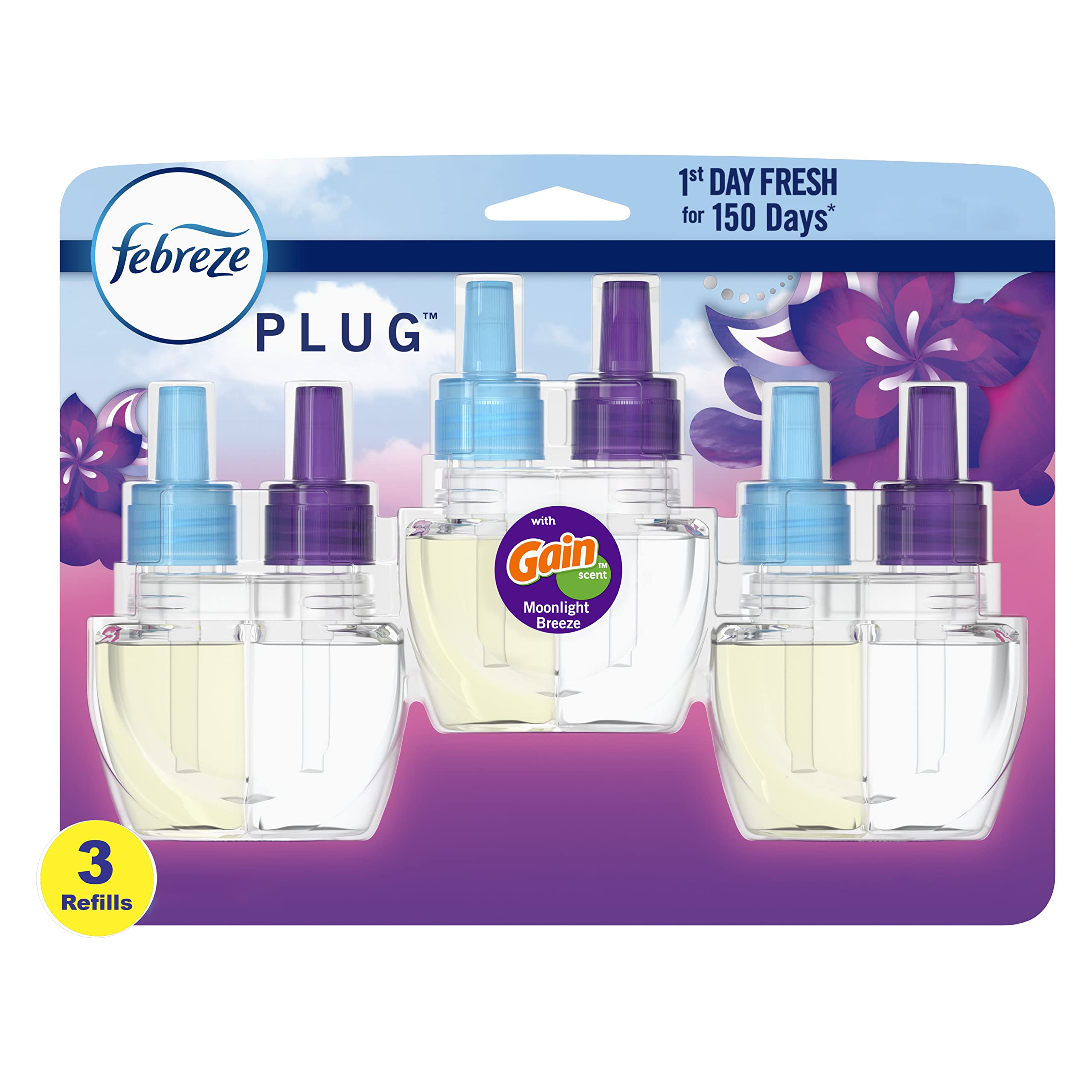 Foto 2 pulgar | Recambio para Ambientador Febreze Plug In Antiolores Gain 3 Recargas - Venta Internacional