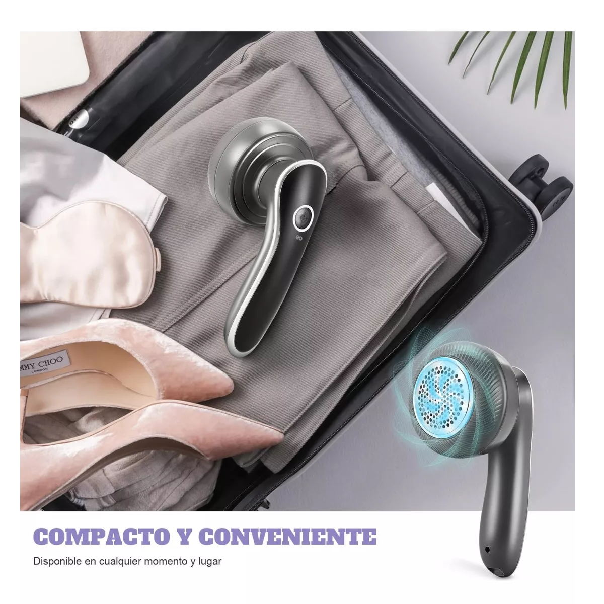 Foto 4 pulgar | Máquina Eléctrica Removedora De Pelusa Para Ropa Portátil Eo Safe Imports Esi-14151-1 Negro
