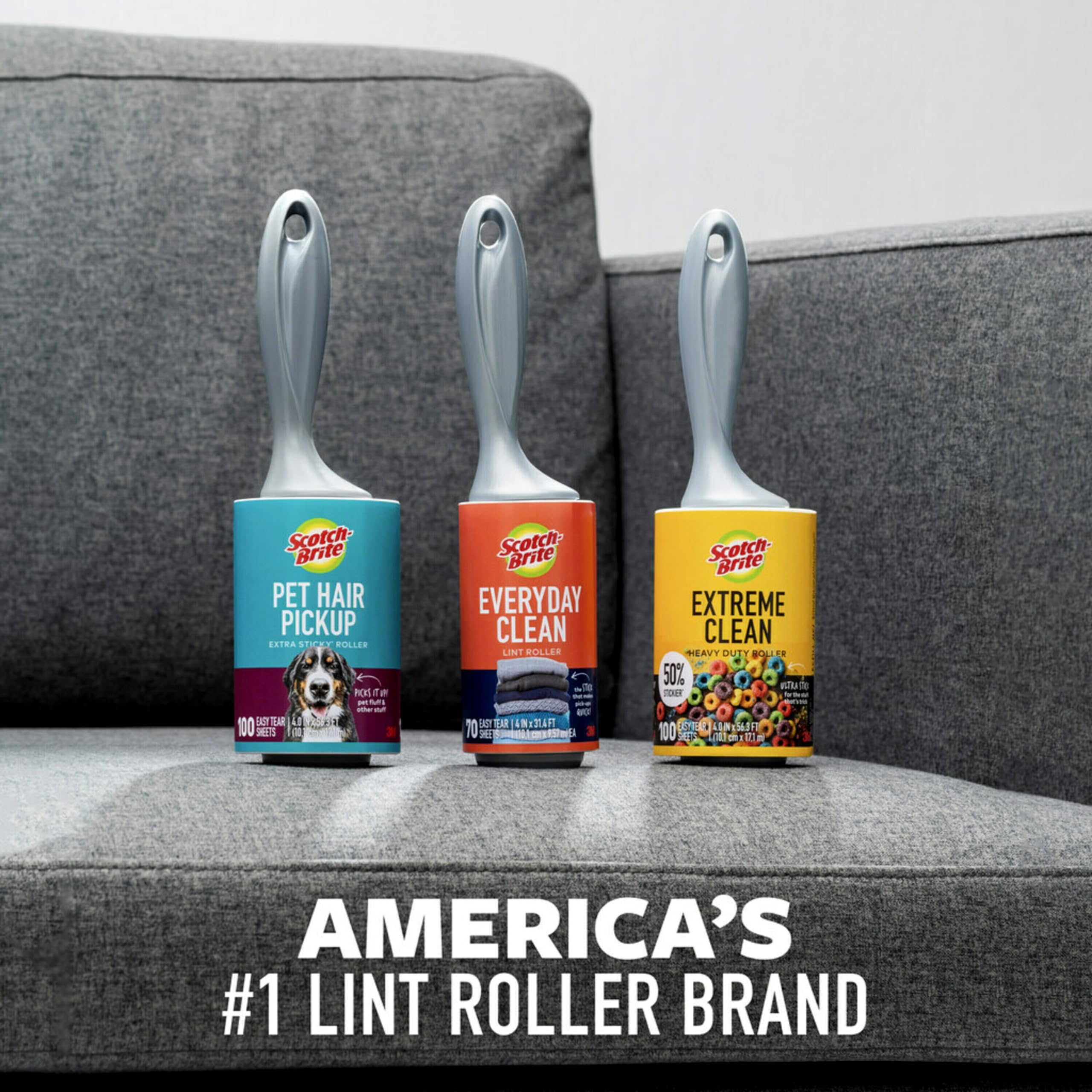 Foto 8 pulgar | Lint Roller Scotch-brite Funciona Muy Bien En 3 Rulos De Pelo De Mascotas - Venta Internacional.